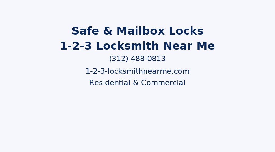Locksmith working on safe and mailbox locks in Chicago